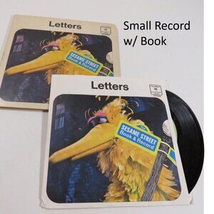 Sesame Street Book and (1) LP Vinyl Record (small)